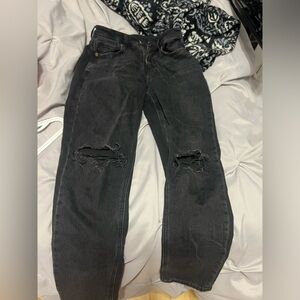 American Eagle Black mom jeans